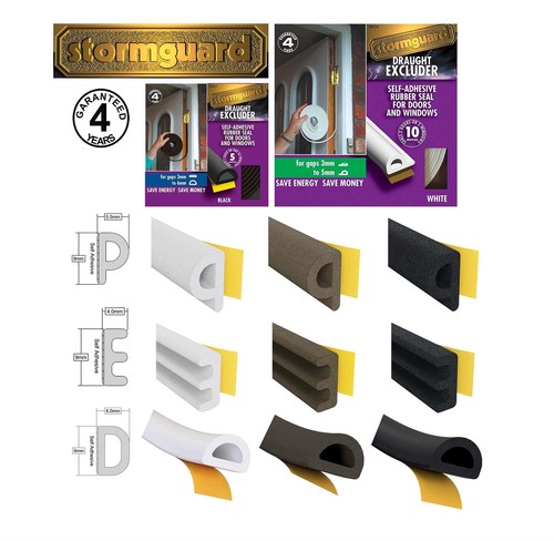 Rubber draught excluder - rubber,